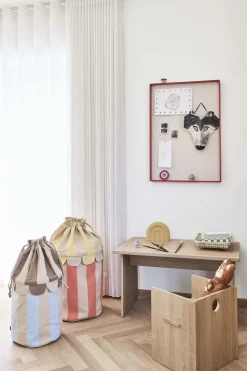 - Opbevaringsposer - Saga - 2 stk. - Blå/rød stribet^OYOY Discount