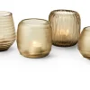 - Terra glass votives, 5 pcs set*Philippi Sale