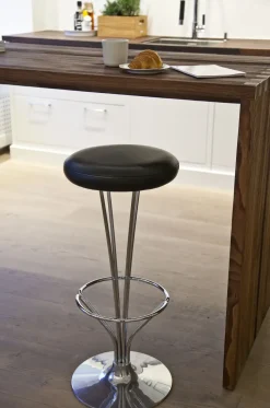 - Barstol - 78 cm - SORT Sæde*Piet Hein