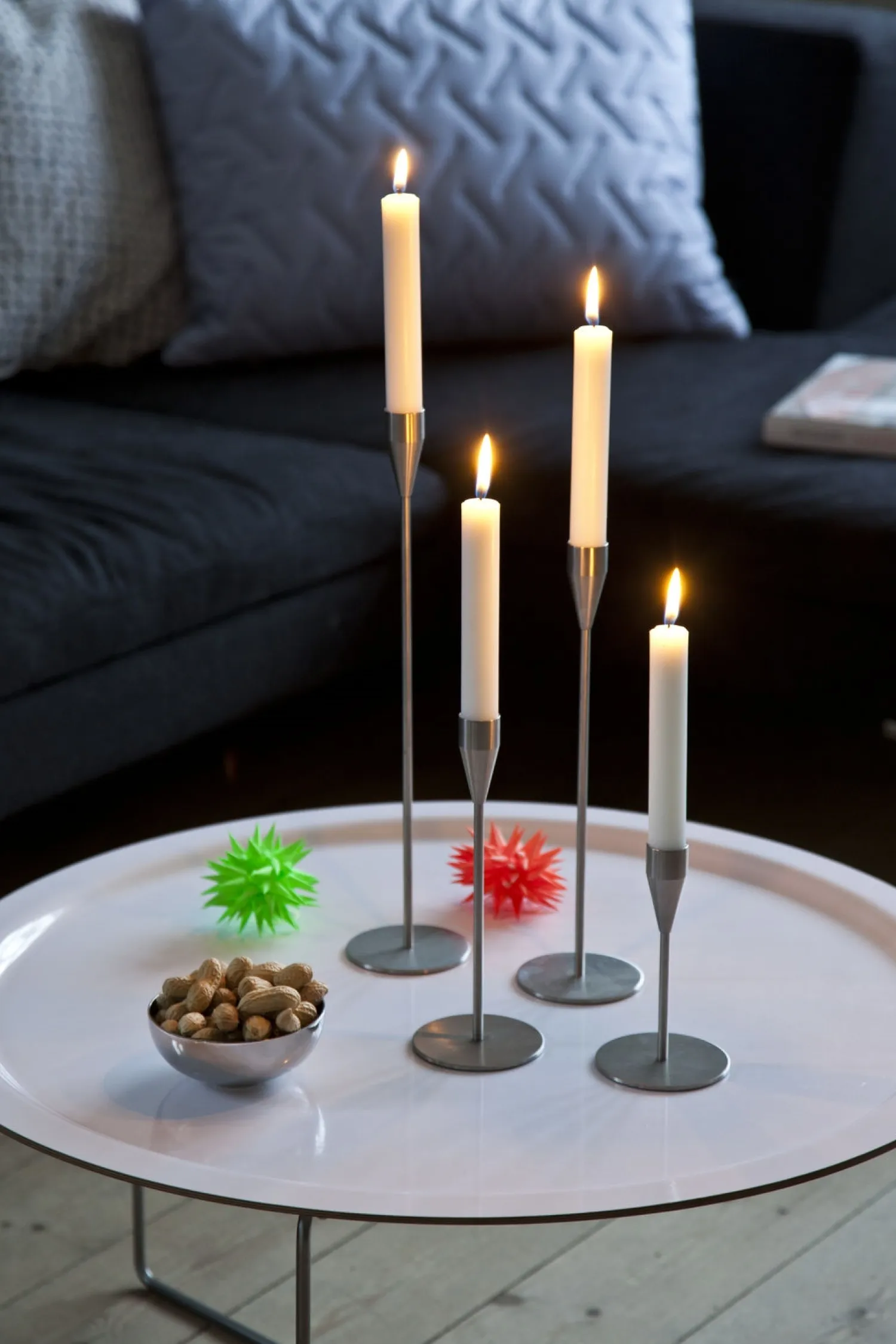 - Saturn lysestage 36 cm. Rustfrit stål*Piet Hein Discount