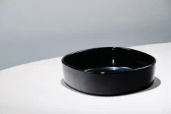 - Supercirkulær fad porcelain 26*26*7 cm HØJ/Sort^Piet Hein Hot