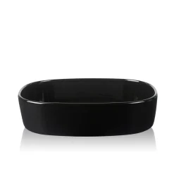 - Superellipsefad porcelain 23*30*7 cm HØJ/Sort^Piet Hein Discount