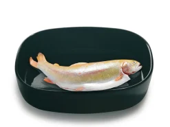 - Superellipsefad porcelain 23*30*7 cm HØJ/Sort^Piet Hein Discount