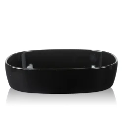 - Superellipsefad porcelain 27*35*7,5 cm HØJ/Sort*Piet Hein Clearance