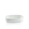- Superellipsefad porcelain 19*25*6,5 cm - HVID HØJ*Piet Hein Best