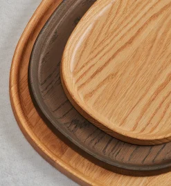 - Superelliptisk bakke i Røget-Eg - 34x41 cm*Piet Hein Best