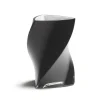 - TWISTER-vase 16 cm - SORT ( 3 lag glas )*Piet Hein