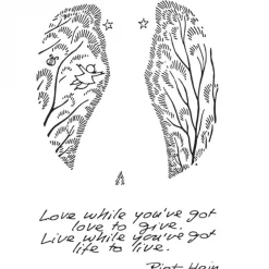 - Vandglas m. gruk: Husk at elske.. + Af mad på fad...*Piet Hein Online