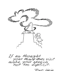 - Vandglas m. gruk: Hvis du ingen.. + Husk de tre...^Piet Hein Hot