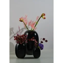 - Vase glas 16 cm - SORT-OPAL^Piet Hein Clearance