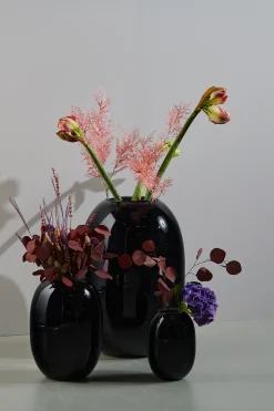 - Vase glas 50 cm - SORT-OPAL*Piet Hein Outlet