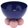 - Bowl Double Funky medium cobalt blue w. soft pink^Present time Best