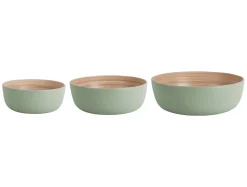 - Bowl set Puro Round bamboo soft green*Present time Online
