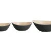 - Bowl set Puro Oval bamboo black^Present time Clearance