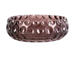 - Bowl Speckles glass small chocolate brown^Present time New