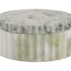 - Bowl with lid marble himalayan green*Present time Sale