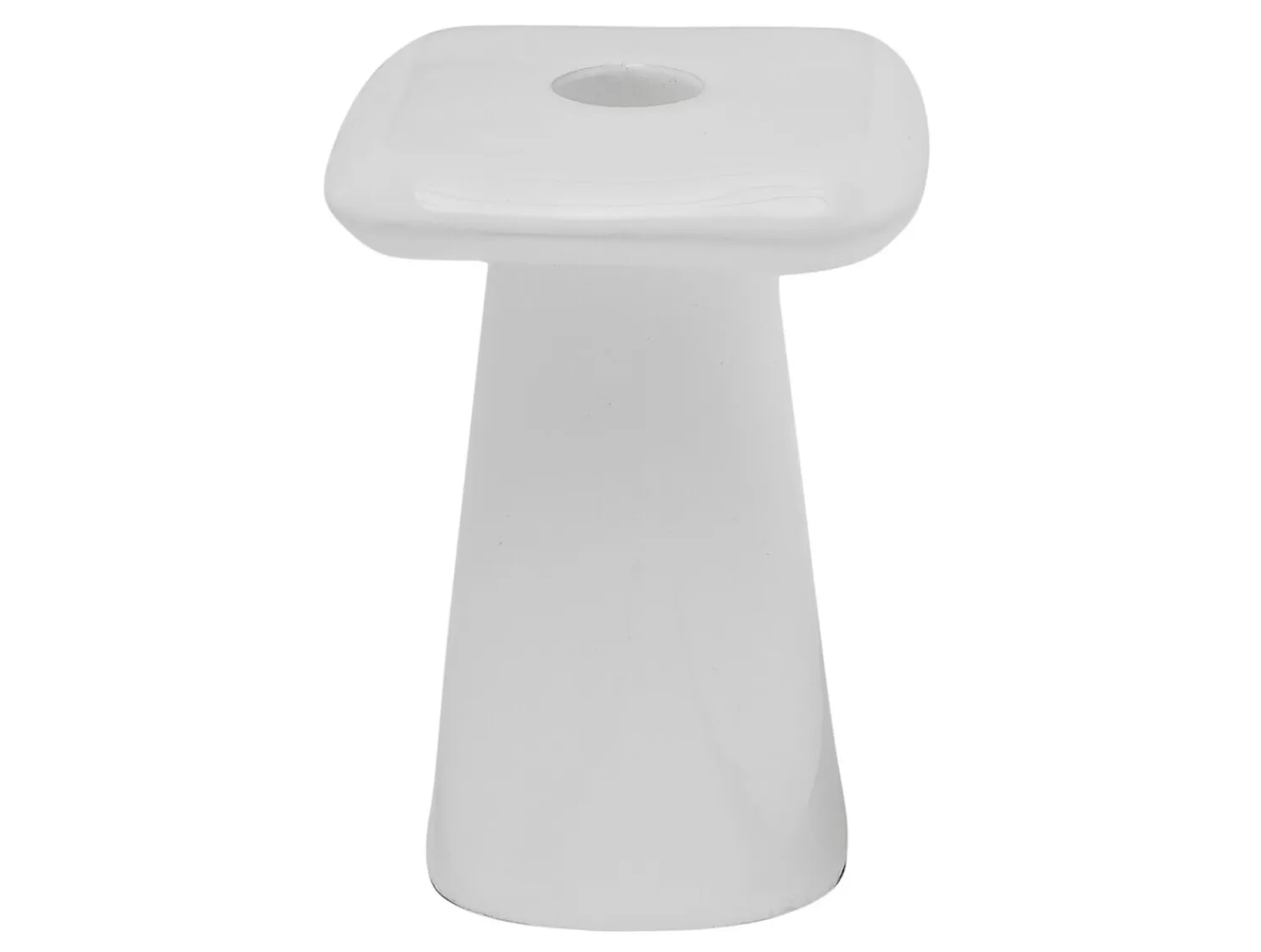 - Candle holder Roca medium white*Present time Clearance