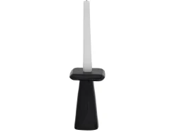 - Candle holder Roca large black^Present time