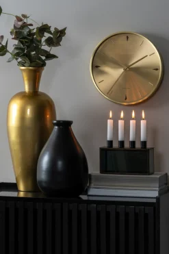 - Candle holder Boxed rectangle glass black*Present time Sale