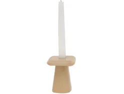 - Candle holder Roca small soft brown*Present time Discount