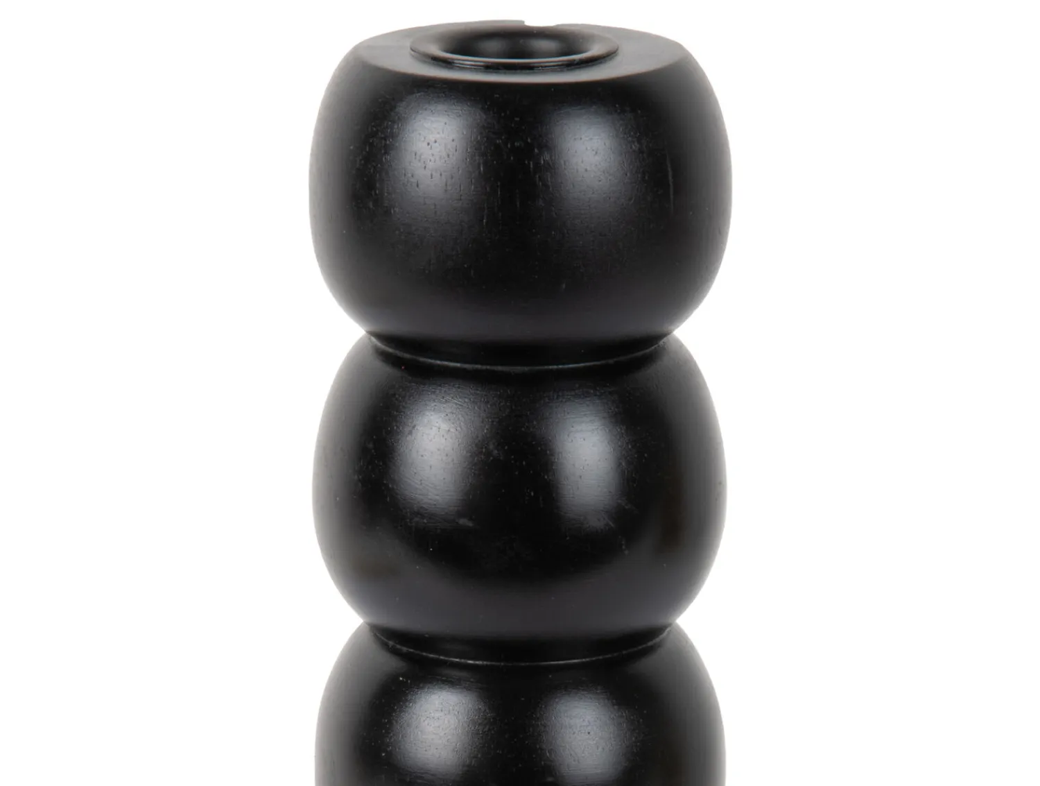 - Candle holder Modelar Large mango wood black*Present time
