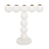 - Candle holder Bubbles high enamel white*Present time