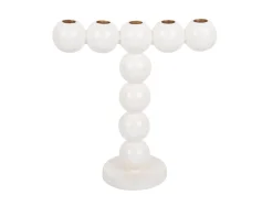 - Candle holder Bubbles high enamel white*Present time