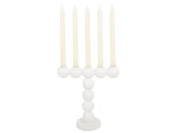 - Candle holder Bubbles high enamel white*Present time