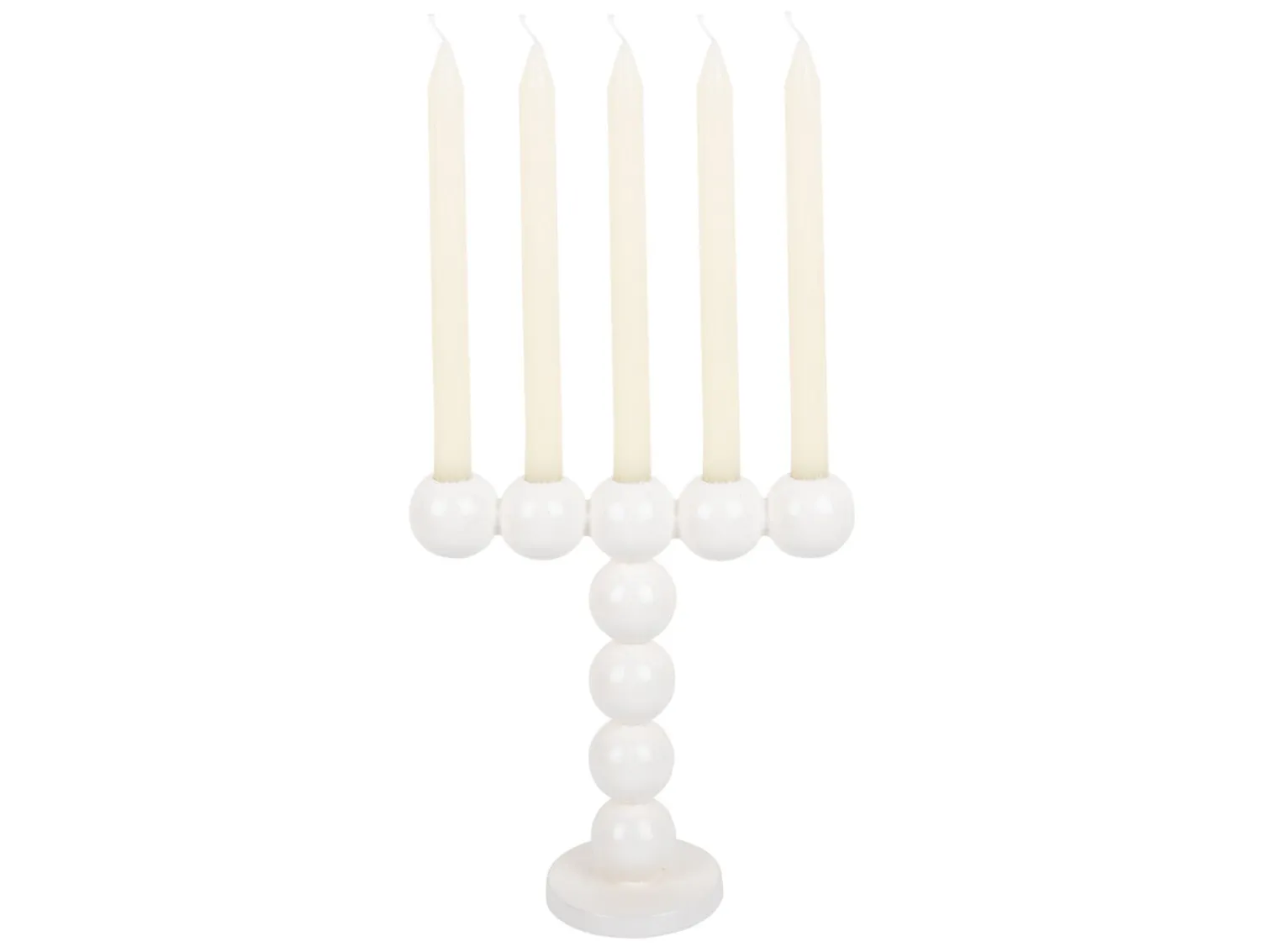 - Candle holder Bubbles high enamel white*Present time