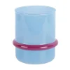 - Candle holder Animado Anillo soft blue w. bright pink*Present time New