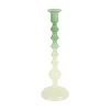 - Candle holder Grato Mecer large retro green to soft green^Present time New
