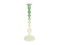 - Candle holder Grato Mecer large retro green to soft green^Present time New