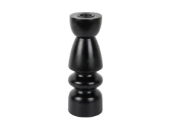 - Candle holder Modelar Medium mango wood black*Present time Online