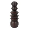 - Candle holder Formado Large mango wood walnut lacquer*Present time Online