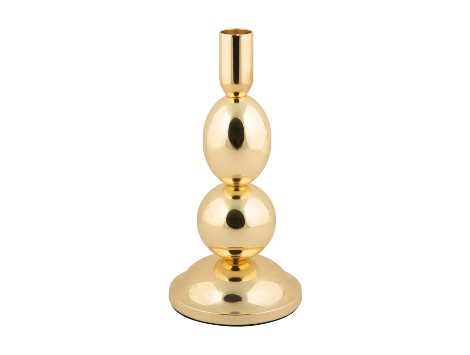 - Candle holder Dazzle medium gold plated^Present time Sale