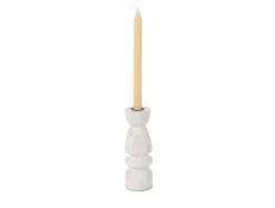 - Candle holder Modelar Medium mango wood white wash^Present time New