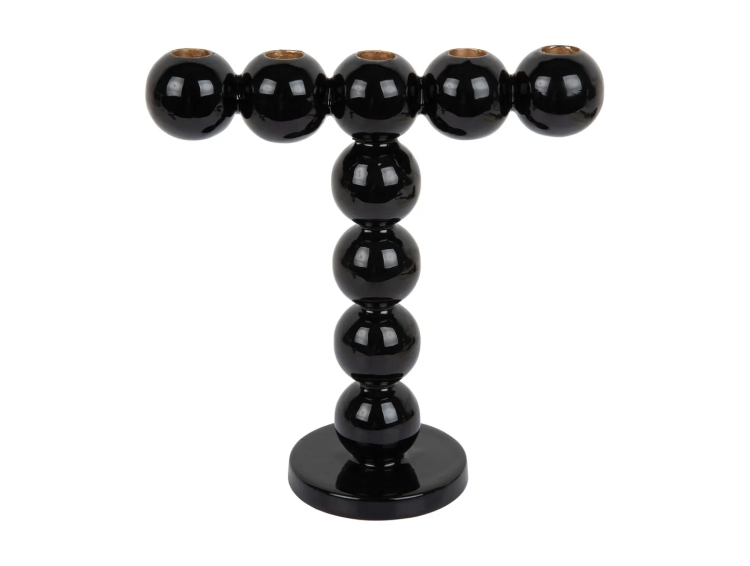 - Candle holder Bubbles high enamel black^Present time Best