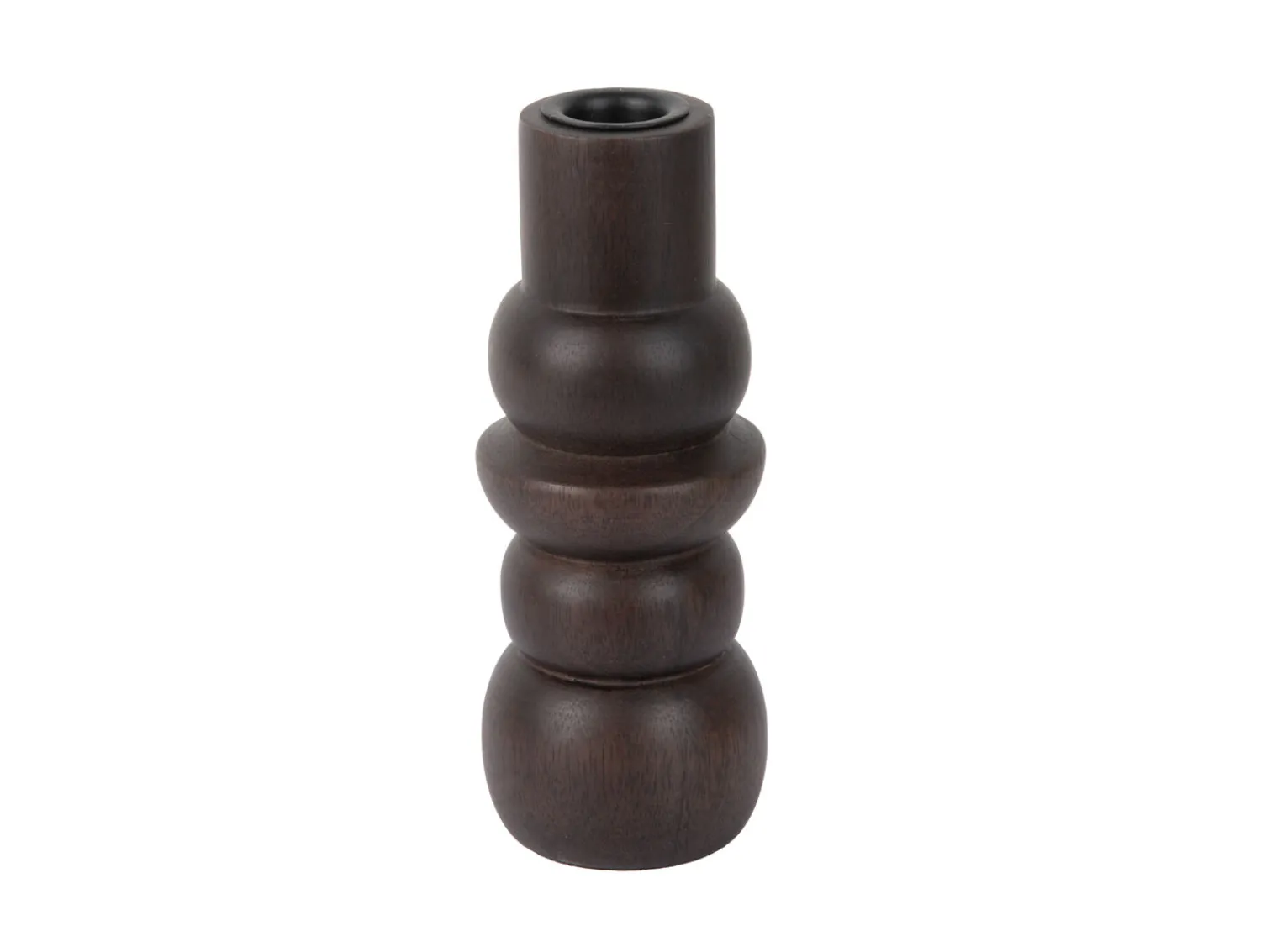 - Candle holder Formado Small mango wood walnut lacquer*Present time Discount