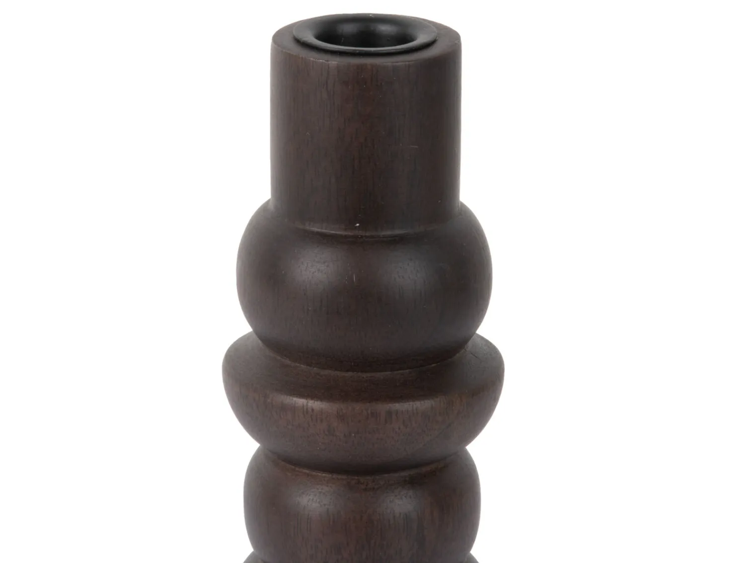 - Candle holder Formado Small mango wood walnut lacquer*Present time Discount