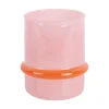 - Candle holder Animado Anillo soft pink w. bright orange*Present time Discount