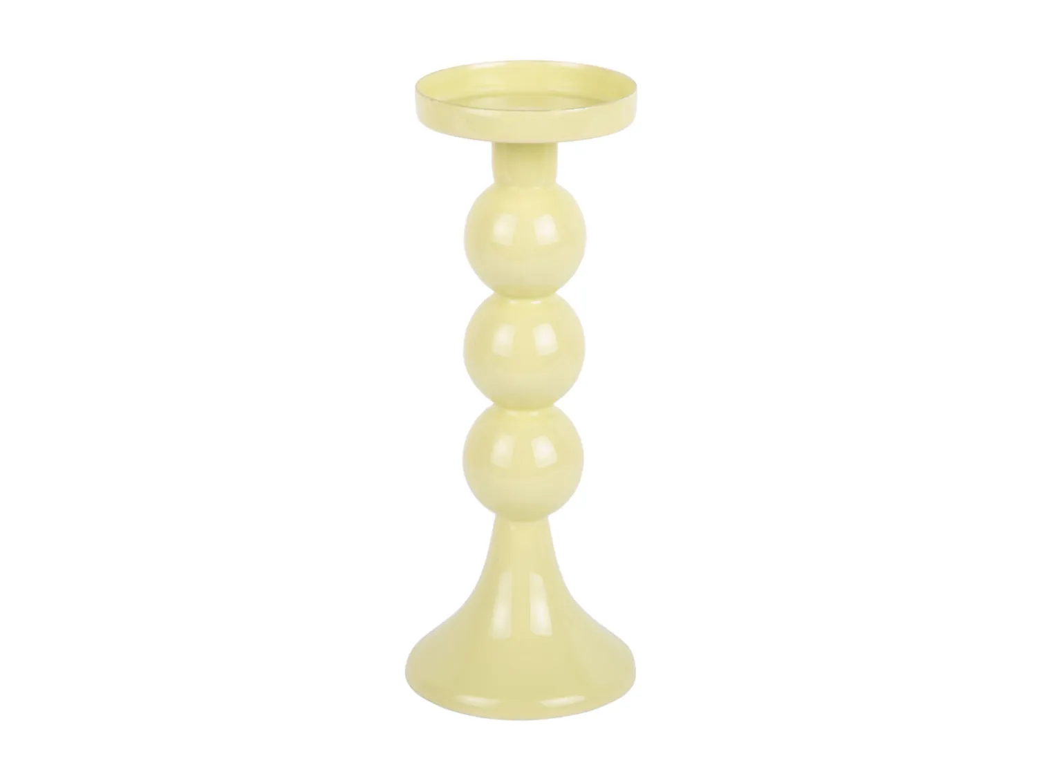 - Candle holder Funky large soft yellow^Present time New