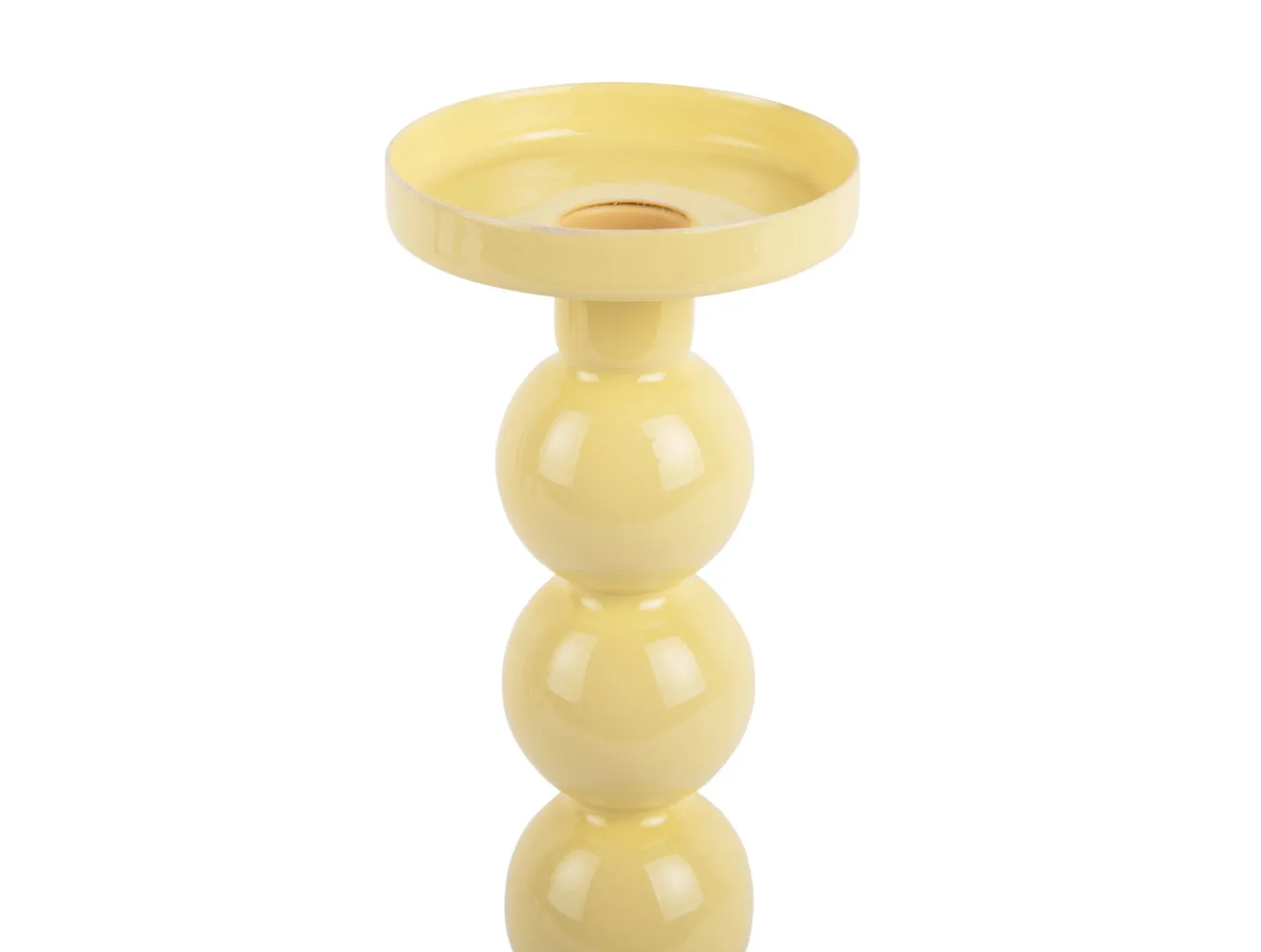- Candle holder Funky large soft yellow^Present time New
