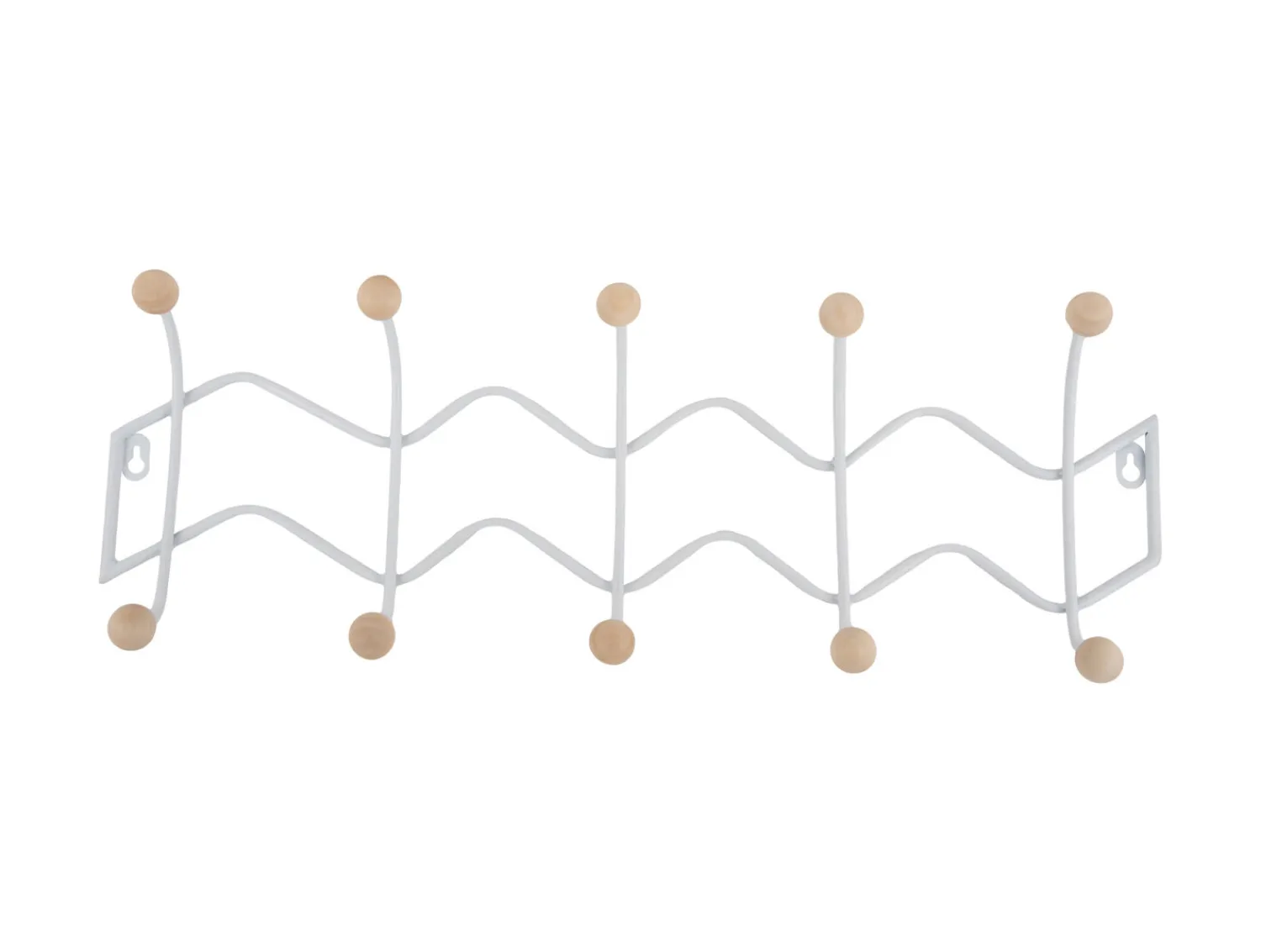 - Coat rack Double Zig Zag white^Present time Sale