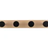 - Coat rack Knobs small pinewood black^Present time Sale
