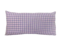 - Cushion Cuadro rectangle soft purple w. dark blue^Present time