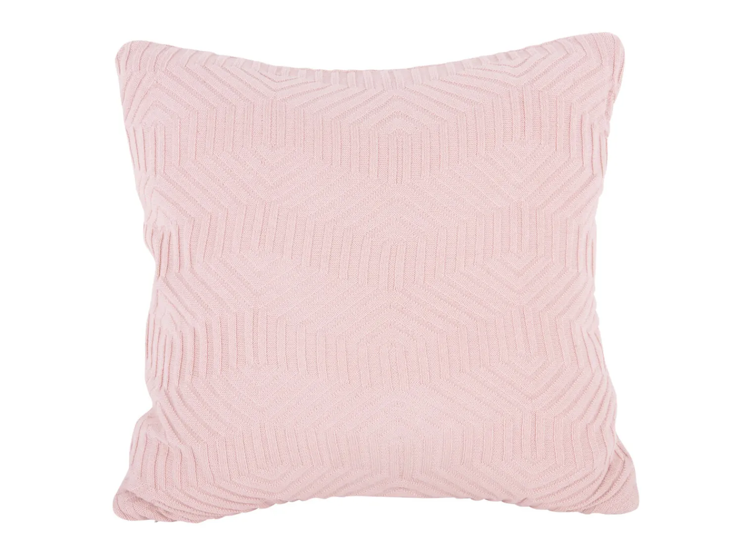 - Cushion Honeycomb knitted cotton soft pink^Present time Clearance