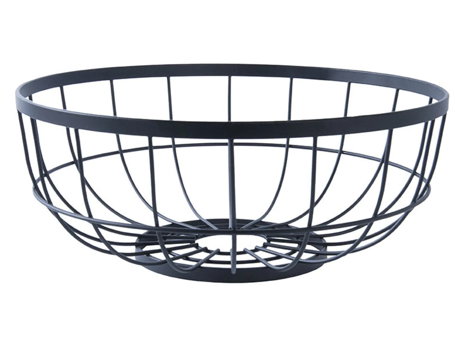 - Fruit basket Open Grid metal black^Present time Hot