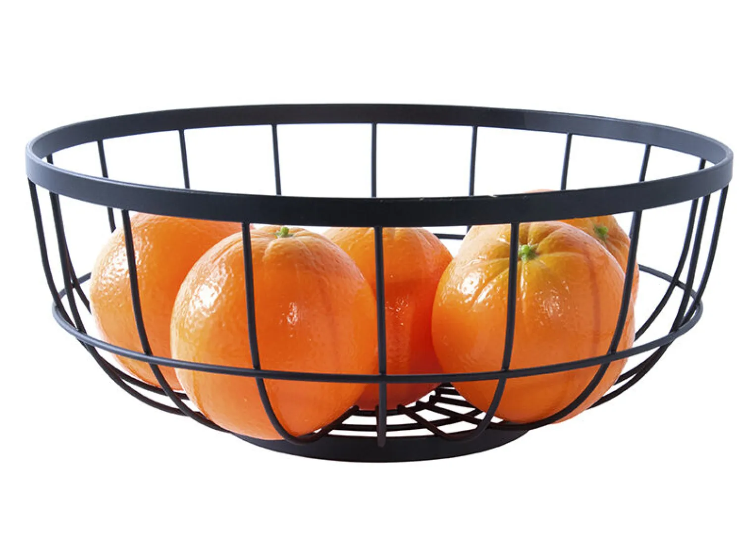 - Fruit basket Open Grid metal black^Present time Hot