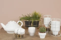 - Fruit basket Open Grid metal gold*Present time Outlet