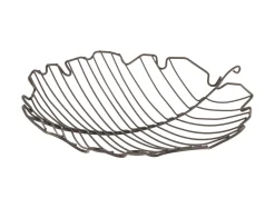 - Fruit basket Leaf large iron black^Present time Discount